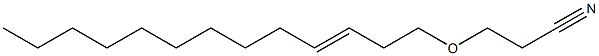 3-(3-Tridecenyloxy)propionitrile Struktur