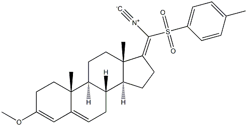 17-[(E)-Isocyano(tosyl)methylene]-3-methoxyandrosta-3,5-diene Struktur