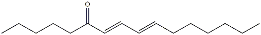 (7E,9E)-7,9-Hexadecadien-6-one Struktur