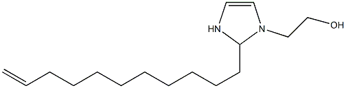 2-(10-Undecenyl)-4-imidazoline-1-ethanol Struktur