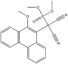 [9-(Methyloxy)phenanthren-10-yl]dicyanomethylphosphonic acid dimethyl ester Struktur