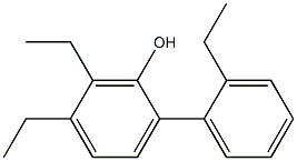 5,6-Diethyl-2-(2-ethylphenyl)phenol Struktur