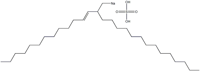 Sulfuric acid 2-(1-tridecenyl)hexadecyl=sodium ester salt Struktur