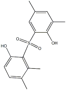 2,2'-Dihydroxy-3,5,5',6'-tetramethyl[sulfonylbisbenzene] Struktur