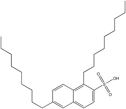 1,6-Dinonyl-2-naphthalenesulfonic acid Struktur