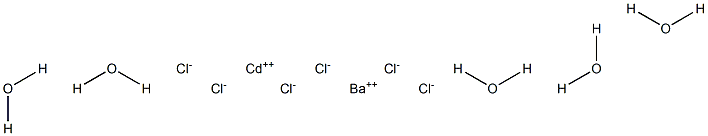 Barium cadmium hexachloride pentahydrate Struktur