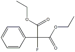 Fluorophenylmalonic acid diethyl ester Struktur