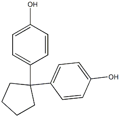 4,4'-(1,1-Cyclopentanediyl)bisphenol Struktur