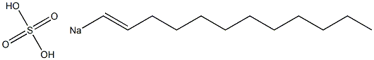 Sulfuric acid 1-dodecenyl=sodium salt Struktur