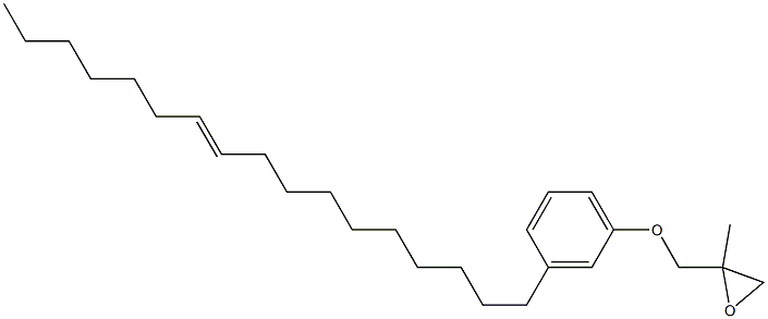 3-(10-Heptadecenyl)phenyl 2-methylglycidyl ether Struktur