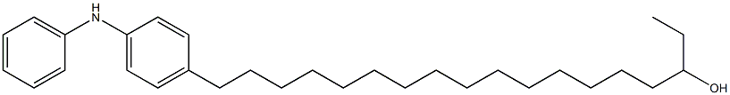 4-(16-Hydroxyoctadecyl)phenylphenylamine Struktur