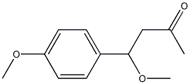 4-(4-Methoxyphenyl)-4-methoxy-2-butanone Struktur