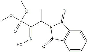 2-[(2,3-Dihydro-1,3-dioxo-1H-isoindol)-2-yl]-1-hydroxyiminopropylphosphonic acid dimethyl ester Struktur