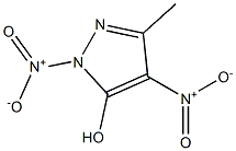 3-Methyl-1,4-dinitro-1H-pyrazol-5-ol Struktur