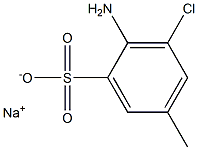 2-Amino-3-chloro-5-methylbenzenesulfonic acid sodium salt Struktur