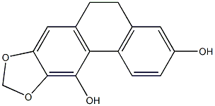 5,6-Dihydrophenanthro[2,3-d][1,3]dioxole-3,11-diol Struktur