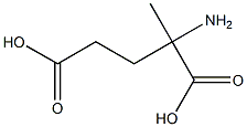 2-Amino-2-methylpentanedioic acid Struktur