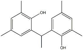 2,2'-(1,1-Ethanediyl)bis(4,6-dimethylphenol) Struktur