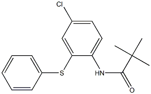 N-(4-Chloro-2-(phenylthio)phenyl)-2,2-dimethylpropionamide Struktur