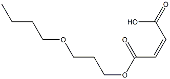 Maleic acid hydrogen 1-(3-butoxypropyl) ester Struktur