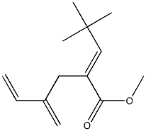 2-(2,2-Dimethylpropylidene)-4-methylene-5-hexenoic acid methyl ester Struktur