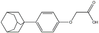 1-[4-(Carboxymethoxy)phenyl]adamantane Struktur