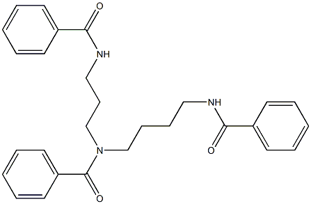 N,N',4-Tribenzoyl-4-azaoctane-1,8-diamine Struktur