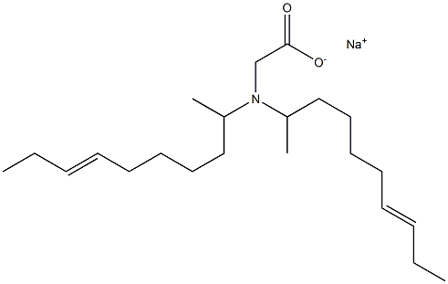 N,N-Di(7-decen-2-yl)aminoacetic acid sodium salt Struktur