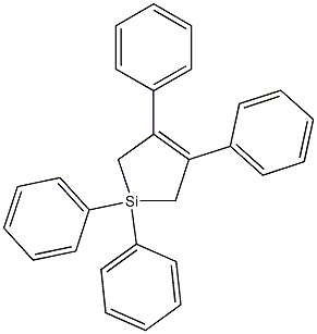 1,1-Diphenyl-3,4-diphenyl-1-sila-3-cyclopentene Struktur