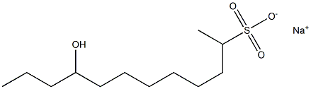 9-Hydroxydodecane-2-sulfonic acid sodium salt Struktur