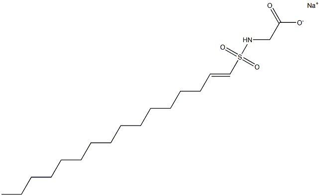 N-(1-Hexadecenylsulfonyl)glycine sodium salt Struktur