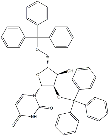 2'-O,5'-O-Ditrityluridine Struktur