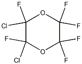 2,2,3,3,5,6-Hexafluoro-5,6-dichloro-1,4-dioxane Struktur