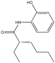 [S,(+)]-2-Ethyl-N-(2-hydroxyphenyl)hexanamide Struktur