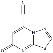 7-Oxo-7H-1,3,4-thiadiazolo[3,2-a]pyrimidine-5-carbonitrile Struktur