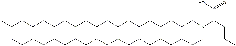 2-(Dinonadecylamino)valeric acid Struktur