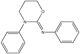 2-(Phenylimino)-3-phenyltetrahydro-2H-1,3-oxazine Struktur