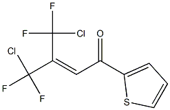 4-Chloro-3-(chlorodifluoromethyl)-4,4-difluoro-1-(2-thienyl)-2-buten-1-one Struktur