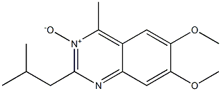 2-(2-Methylpropyl)-4-methyl-6,7-dimethoxyquinazoline 3-oxide Struktur