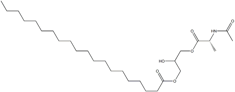 1-[(N-Acetyl-D-alanyl)oxy]-2,3-propanediol 3-icosanoate Struktur