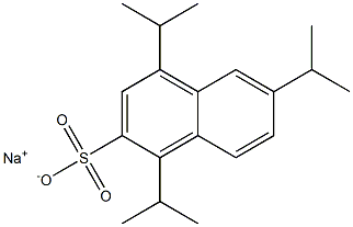 1,4,6-Triisopropyl-2-naphthalenesulfonic acid sodium salt Struktur