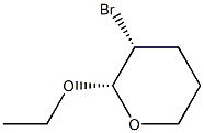 (2S,3R)-3-Bromo-2-ethoxytetrahydro-2H-pyran Struktur