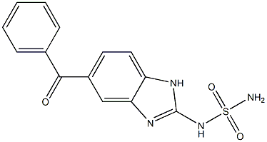 5-Benzoyl-N-sulfamoyl-1H-benzimidazol-2-amine Struktur