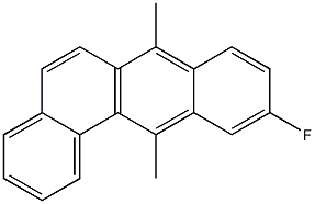 7,12-Dimethyl-10-fluorobenz[a]anthracene Struktur