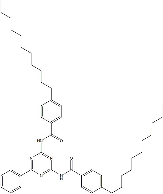 N,N'-(6-Phenyl-1,3,5-triazine-2,4-diyl)bis(4-undecylbenzamide) Struktur