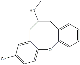 3-Chloro-6,7-dihydro-N-methyl-5H-dibenz[b,g]oxocin-6-amine Struktur