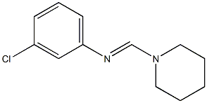 N-(Piperidinomethylene)-3-chloroaniline Struktur