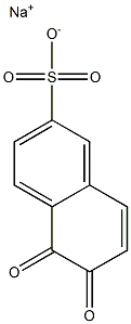 5,6-Dihydro-5,6-dioxo-2-naphthalenesulfonic acid sodium salt Struktur