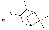 2,6,6-Trimethylbicyclo[3.1.1]hept-2-en-3-yl hydroperoxide Struktur