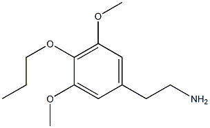 3,5-Dimethoxy-4-propoxyphenethylamine Struktur